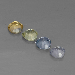Sapphire Gemstones in 4 x 4 mm Size for Sale, Sapphire Stones in Multicolor Color