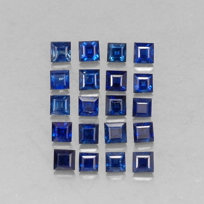 1.17 ct Blue Sapphire Gemstone, Sapphire Gem in Square Facet Shape for Sale.