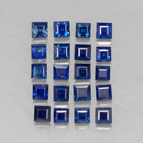 1.17 ct Blue Sapphire Stone, Natural Sapphire in Square Facet Shape for Sale