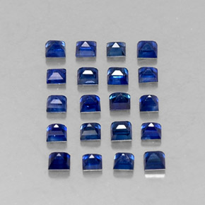 Sapphire Gemstone in 1.9 x 1.9 mm Size for Sale, Sapphire Stone in Deep Blue Color