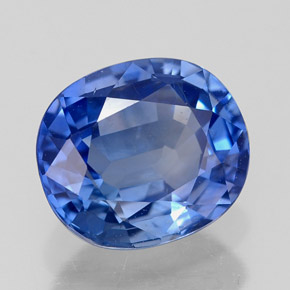 2.33 ct Blue Sapphire Stone, Natural Sapphire in Oval Facet Shape for Sale