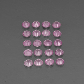 Sapphire Gemstone in 2.9 mm Size for Sale, Sapphire Stone in Pink Color