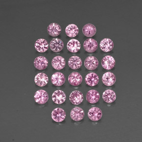2.43 ct Pink Sapphire Gemstone, Sapphire Gem in Diamond-Cut Shape for Sale.