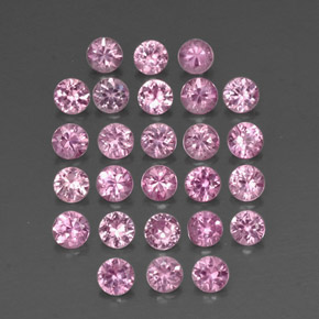 2.43 ct Pink Sapphire Stone, Natural Sapphire in Diamond-Cut Shape for Sale