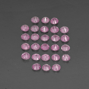 Sapphire Gemstone in 2.6 mm Size for Sale, Sapphire Stone in Pink Color