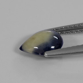 Sapphire Gemstone in 8 x 6.4 mm Size for Sale, Sapphire Stone in Bi-color Color