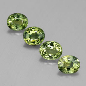 Light Forest Green Сапфир Камень - 0.5ct Фасетный Овал (ID: 309493)