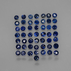 1.54 ct Blue Sapphire Gemstone, Sapphire Gem in Diamond-Cut Shape for Sale.