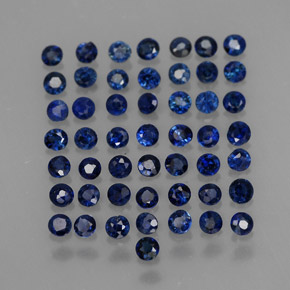 1.54 ct Blue Sapphire Stone, Natural Sapphire in Diamond-Cut Shape for Sale