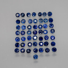 1.49 ct Blue Sapphire Gemstone, Sapphire Gem in Diamond-Cut Shape for Sale.