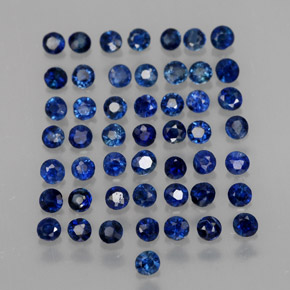 1.49 ct Blue Sapphire Stone, Natural Sapphire in Diamond-Cut Shape for Sale