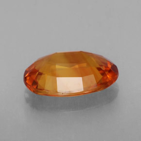 Sapphire Gemstone in 10.1 x 7.1 mm Size for Sale, Sapphire Stone in Yellow Orange Color