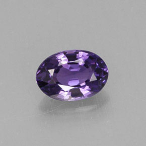 0.61 ct Violet Sapphire Gemstone, Sapphire Gem in Oval Facet Shape for Sale.
