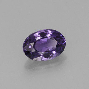 0.61 ct Violet Sapphire Stone, Natural Sapphire in Oval Facet Shape for Sale