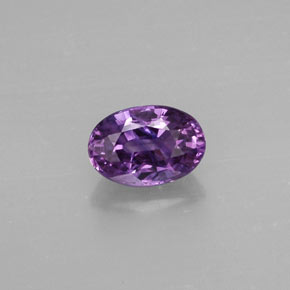0.70 ct Violet Sapphire Gemstone, Sapphire Gem in Oval Facet Shape for Sale.