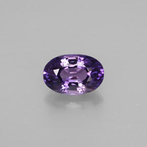 0.70 ct Violet Sapphire Gemstone, Sapphire Gem in Oval Facet Shape for Sale.