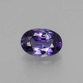 0.56 ct Violet Sapphire Gemstone, Sapphire Gem in Oval Facet Shape for Sale.