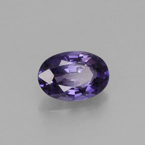 0.56 ct Violet Sapphire Stone, Natural Sapphire in Oval Facet Shape for Sale