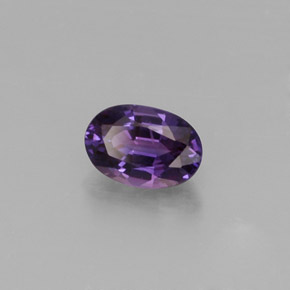 0.67 ct Violet Sapphire Stone, Natural Sapphire in Oval Facet Shape for Sale