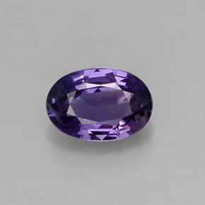 0.56 ct Violet Sapphire Gemstone, Sapphire Gem in Oval Facet Shape for Sale.