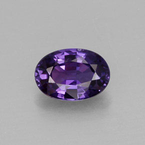 0.64 ct Violet Sapphire Gemstone, Sapphire Gem in Oval Facet Shape for Sale.