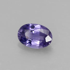 0.58 ct Violet Sapphire Stone, Natural Sapphire in Oval Facet Shape for Sale