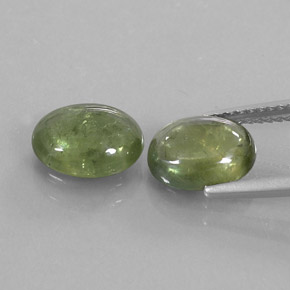 Sapphire Gemstone in 9.5 x 7.7 mm Size for Sale, Sapphire Stone in Green Color