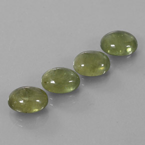 11.12 ct Green Sapphire Stone, Natural Sapphire in Oval Cabochon Shape for Sale