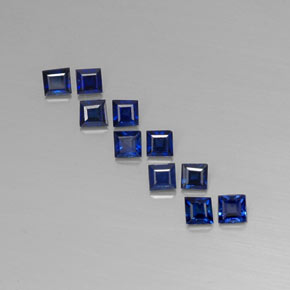 1.22 ct Blue Sapphire Gemstone, Sapphire Gem in Square Facet Shape for Sale.