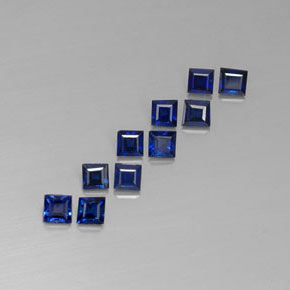 1.22 ct Blue Sapphire Stone, Natural Sapphire in Square Facet Shape for Sale