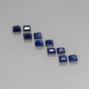 Sapphire Gemstone in 2.6 x 2.5 mm Size for Sale, Sapphire Stone in Deep Blue Color