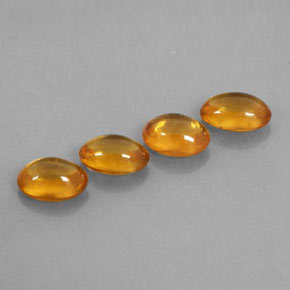 2.43 ctw Orange Sapphire Stones, Natural Sapphire in Oval Cabochon Shape for Sale
