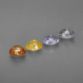 Sapphire Gemstone in 5 x 4 mm Size for Sale, Sapphire Stone in Multicolor Color