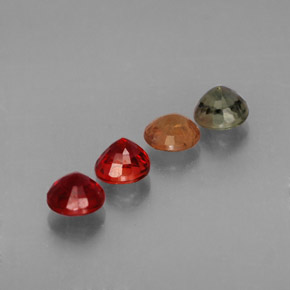 Sapphire Gemstone in 4.8 mm Size for Sale, Sapphire Stone in Multicolor Color