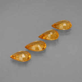 Sapphire Gemstone in 7 x 5 mm (calibrated) Size for Sale, Sapphire Stone in Yellow Golden Color