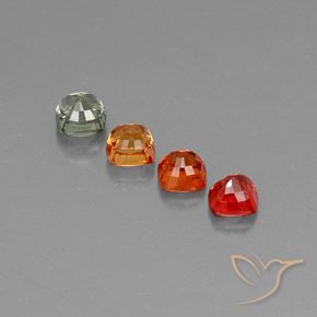 Sapphire Gemstones in 4.3 x 4.3 mm Size for Sale, Sapphire Stones in Multicolor Color