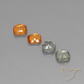 Sapphire Gemstones in 4.2 x 4.1 mm Size for Sale, Sapphire Stones in Multicolor Color