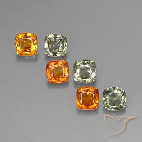 Multicolor Zafiro Gema - 0.5ct Corte en Forma Cojín (ID: 310868)
