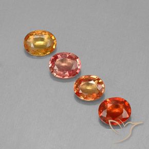 Многоцветный Сапфир Камень - 0.4ct Фасетный Овал (ID: 310909)