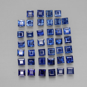 1.79 ct Blue Sapphire Gemstone, Sapphire Gem in Square Facet Shape for Sale.