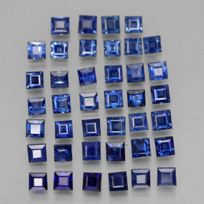 1.79 ct Blue Sapphire Stone, Natural Sapphire in Square Facet Shape for Sale