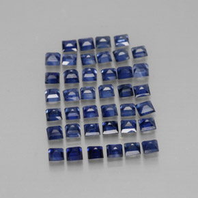 Sapphire Gemstone in 1.8 x 1.8 mm Size for Sale, Sapphire Stone in Deep Blue Color