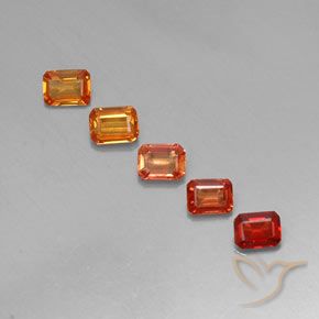 1.34 ctw Multicolor Sapphire Gemstones, Sapphire Gems in Octagon Facet Shape for Sale.