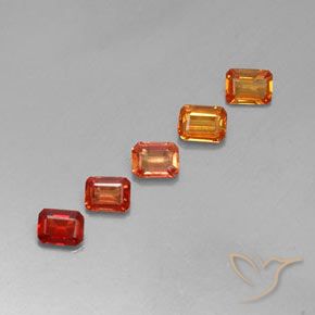 1.34 ctw Multicolor Sapphire Stones, Natural Sapphire in Octagon Facet Shape for Sale