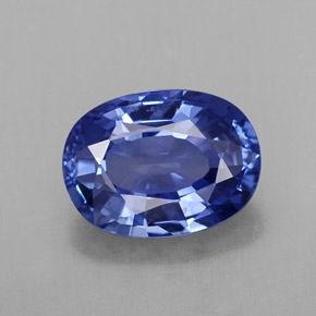 2.23 ct Blue Sapphire Gemstone, Sapphire Gem in Oval Facet Shape for Sale.