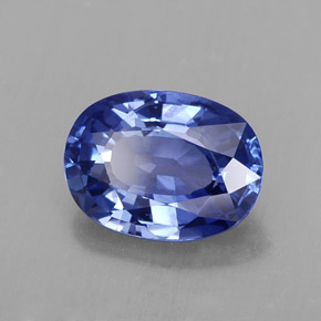 2.23 ct Blue Sapphire Stone, Natural Sapphire in Oval Facet Shape for Sale