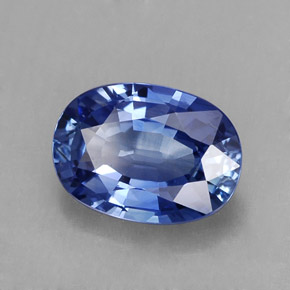 2.32 ct Blue Sapphire Stone, Natural Sapphire in Oval Facet Shape for Sale