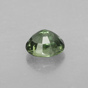 Sapphire Gemstone in 5.1 x 4.3 mm Size for Sale, Sapphire Stone in Green Color