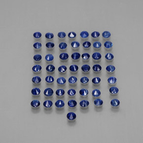 Sapphire Gemstone in 1.6 mm Size for Sale, Sapphire Stone in Deep Blue Color