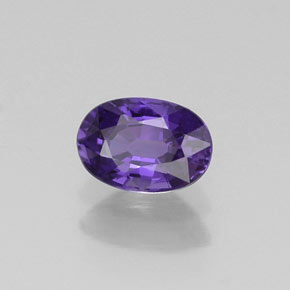 0.65 ct Violet Sapphire Stone, Natural Sapphire in Oval Facet Shape for Sale